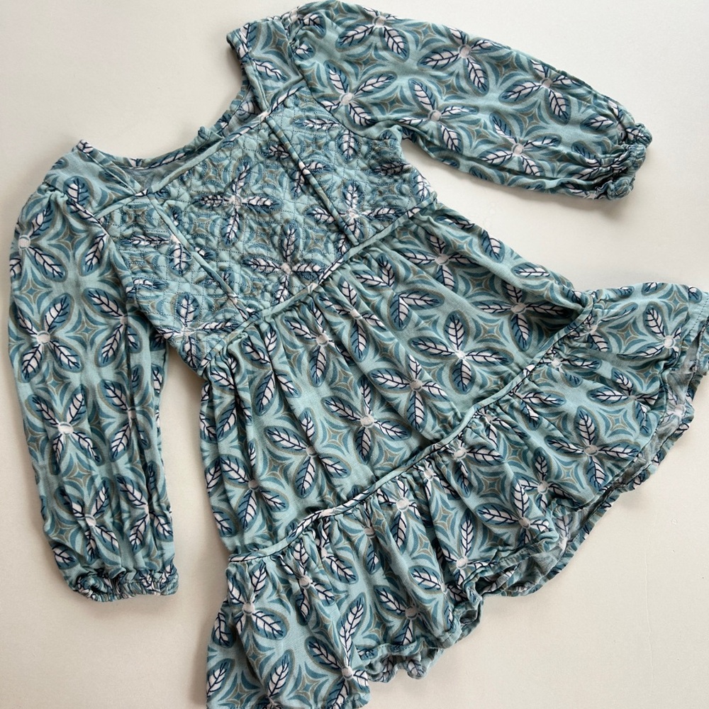 Peek Floral Leaf Dress - Picture 6 of 6